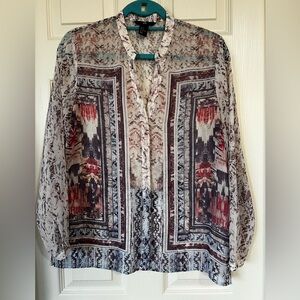 Beautiful Bohemian Sheer Top